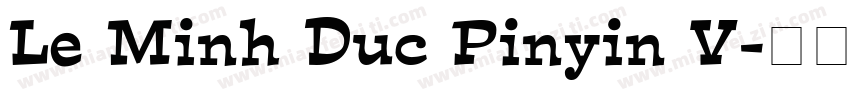 Le Minh Duc Pinyin V字体转换
